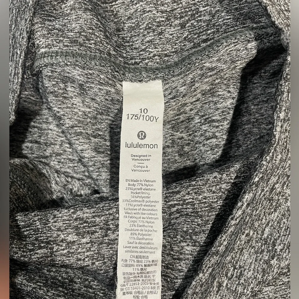 Lululemon Gray High-Waisted Leggings